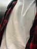 啄木鸟长袖衬衫男春秋季外套男士休闲上衣服男装青年潮流百搭格子衬衣男  CS1919红黑格 2XL 实拍图