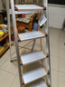 百佳宜（BaiJiaYi）梯子家用折叠伸缩铝合金人字梯加厚室内多功能四五步小楼梯 5步尊享款-全铝合金防滑踏板【满足3.0米高使用】 实拍图
