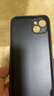 世咏（SHIYONG）适用苹果14plus手机壳 iphone14plus保护套镜头全包硅胶软边防摔超薄简约时尚皮纹壳男女款 雾霭蓝 实拍图
