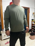 骆驼（CAMEL）长袖圆领套头卫衣男宽松休闲运动打底衫 J13CAYL6063 湖茶绿 XL 实拍图