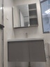 恒洁（HEGII）浴室柜陶瓷一体盆智能美妆柜BC6220-80 (镜柜BM2027-075L1卡其灰 实拍图