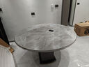 风之意 轻奢岩板餐桌现代简约可变圆桌储物饭桌家用小户型伸缩餐桌椅组合歺桌SH-266A 6mm带隐形电磁炉餐桌（备注颜色） 1.35米一桌六椅 实拍图