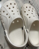 卡骆驰（CROCS）洞洞鞋贝雅女鞋夏季新款凉鞋拖鞋情侣凉拖鞋沙滩鞋男士 10126-100/白色（建议拍小一码） 36-37 (220mm) M4W6 实拍图
