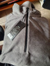 京东京造保暖绒衣户外抓绒衣男 运动秋摇粒绒外套冲锋衣内胆 黑灰条纹 L 实拍图