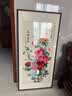 紫腾随轩（ZITENGSUIXUAN）牡丹苏绣成品挂画入户玄关过道装饰画现代客厅竖版墙画刺绣壁画 花开富贵（默认红木色） 76.5cm*158.5cm（钢化玻璃） 实拍图