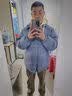 NASALIKE官方棉服男冬季保暖假两件连帽棉衣羽面包绒服男士防寒外套棉袄子 蓝色 XL （建议120-135斤） 实拍图
