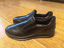 爱步（ECCO）休闲乐福鞋 春夏男士商务耐磨增高一脚蹬皮鞋豆豆鞋 雅仕207144 黑色20714401001 41 实拍图