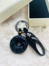 高档汽车钥匙扣男女士腰挂十二生肖平安扣钥匙圈挂件创意生日礼物 天然黑曜石【生肖虎】 实拍图