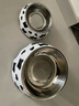 华元宠具（hoopet）狗狗碗狗盆不锈钢猫咪碗食盆喂食喝水宠物防打翻狗粮猫粮专用饭盆 双层奶牛纹 打翻可退 XL 实拍图