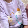 巴拉巴拉婴儿毛衣儿童冬季打底衫宝宝针织衫套头2024半边绒萌208424103212 实拍图