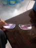 依视路（ESSILOR） 新款商务男镜架时尚镜框女配依视路镜片近视定制眼镜网上配镜 金属-全框-2054BK-黑色 镜框+依视路A4防蓝光1.60现片 实拍图