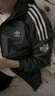 三叶草（Adidas）经典款 黑白 侧边三条纹 立领长袖 梭织 风衣 夹克 外套 男女 JL8396 M 实拍图