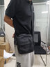 牛船长皮具时尚男士真皮休闲单肩斜挎男包包头层牛皮翻盖商务竖款ipad小包 黑色短盖头 实拍图
