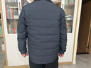 海澜之家（HLA）羽绒服男款轻商务时尚翻领外套男冬季 蓝灰54 M 170/88A 推荐125~136斤 实拍图