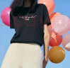 FILA 斐乐官方女士短袖T恤夏季休闲运动内搭t恤运动上衣潮 正黑色-BK 170/88A/L 晒单实拍图