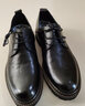 金利来（Goldlion）男鞋秋冬季正装鞋男士商务皮鞋男西装鞋婚鞋厚底德比鞋真皮鞋 黑色四季款（偏大一码） 40 实拍图