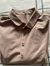 LOVER RUCCI法国长袖t恤女丝光棉2025秋冬新款Polo领上衣纯棉长袖开衫女 棕咖色 L 实拍图
