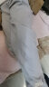 俞兆林（YUZHAOLIN）儿童防蚊裤夏季薄款男童纯棉收脚灯笼休闲裤子 印标竖条浅灰 晒单实拍图