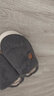 安尚芬新款棉拖鞋男士秋冬季简约居家居软底室内外穿防滑半包跟拖女士 灰色 42-43 实拍图