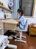 美好童年儿童学习桌学生书桌桌椅套装小学生家用书桌升降实木书桌 原木色 1.2米.书架款 实拍图