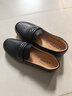 森达乐福鞋女软底不累脚英伦风牛皮一脚蹬套脚单鞋4CF25AA4 黑色 36 实拍图