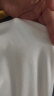 茵曼（INMAN）撞色罗纹棉U领短袖T恤2024夏女装新款修身气质休闲通勤短款上衣 牙白色 L 晒单实拍图