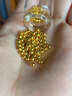 喜上眉梢足金999重工古法金珠散珠3D硬金光面磨砂黄金转运珠圣诞节礼物女 1.4g【4mm重版光珠七颗】 实拍图