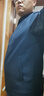 红豆（Hodo）夹克男翻领舒适纯色短款行政夹克干部风厅局风外套男 B5藏青 190  实拍图
