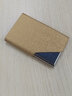 星人说【可定制】名片夹男 商务名片盒女士便携名片收纳盒大容量夹子时尚活动展会递交超薄名片金属盒子 甲骨纹-金色 实拍图