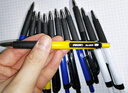 得力（deli）0.7mm按动60支圆珠笔中油笔 蓝色原子笔 办公用品 实拍图