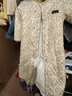 棉芹婴儿衣服保暖内衣裤加厚加棉120g外出服爬行服新生儿宝宝秋冬款 大树叶黄色 90码(建议20-23个月23-25斤) 实拍图