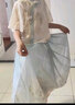 安妮优儿马面裙女童套装春秋儿童中式汉服2025新款古风夏季女孩绿色 110 实拍图