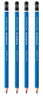 施德楼（STAEDTLER） 100蓝杆铅笔 专业绘图铅笔 素描铅笔 绘画学习 德国原装 施德楼素描笔 蓝杆10B 4支散装 实拍图