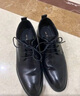 红蜻蜓真皮男鞋舒适商务休闲系带皮鞋高级正装德比鞋婚鞋WTA7376黑色44 实拍图