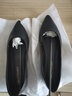 卡帝乐鳄鱼 CARTELO 皮鞋女士尖头工作鞋低跟通勤单鞋 KDO-A335-99 黑色 38 实拍图