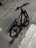 凤凰（Phoenix）山地自行车成人男女学生青少年减震变速越野公路通勤车山地车 黑红色碳钢架彩圈 24速数字指拨（前中后全轴承） 实拍图