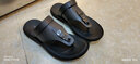 老人头（LAORENTOU）人字拖鞋男时尚简约鞋拖两用凉拖鞋户外沙滩凉鞋 LT11107 灰 41  实拍图