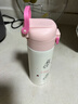富光儿童水杯316保温杯大容量杯子小学生礼物专用安全锁扣直饮吸管杯 蓬蓬兔粉IP款400ml 实拍图
