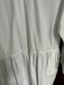 无印良品 MUJI 女式 棉平纹 衬衫连衣裙 女装裙子春季内搭可叠穿纯棉全棉 白色 S (155/80A) 晒单实拍图