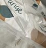 艾薇学生蚊帐宿舍 方顶蚊帐 单开门1.2米 橘子兔【加密网眼 上下铺】 实拍图