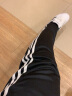 阿迪达斯 （adidas）运动裤子男春季宽松透气弹力直筒裤运动休闲裤 黑白直筒裤 2XL  晒单实拍图