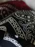 靓做腰果花方巾街舞发带男女街头裤巾腰巾嘻哈hiphop头巾复古围巾围脖 黑色+酒红+藏青【三条装】 实拍图