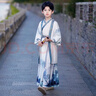 安妮优儿男童中秋节汉服中国风儿童古装帅气学生少爷公子国学服 灰色 120 实拍图