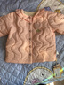 巴厘小猪女童棉服冬季夹棉加绒宝宝衣服冬天保暖小女孩上衣秋冬儿童外套 粉色 100 cm 实拍图