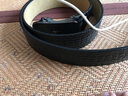 ELLEN FANTASIA无头皮带男士真皮不带头情人节腰带纯高档牛皮新款裤腰带带条 鳄鱼纹黑色无夹层-宽3.5cm单带身 110cm 【80-140斤】【可剪短】 实拍图