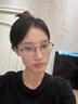 明月镜片 眼镜架全框超轻钛光学眼镜框女配镜高清防蓝光近视眼镜36049 镜框+1.56明月防蓝光镜片 实拍图