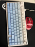 狼蛛（AULA）F75客制化机械键盘 无线三模蓝牙/2.4g/有线 gasket结构全键热插拔 75配列电竞游戏专用办公通用 云端蓝  收割者轴 实拍图