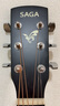 萨伽（SAGA） 吉他 民谣初学萨迦木吉他sf600男女学生新手入门萨嘎乐器 40英寸SA600C原木色A桶缺角 实拍图