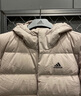 adidas 拒水防泼防风保暖鸭绒羽绒服面包服男女同款阿迪达斯官方   银灰色   S 实拍图