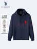 U.S. POLO ASSN.卫衣男秋季连帽开衫外套男士运动休闲上衣男 藏青 XL  实拍图